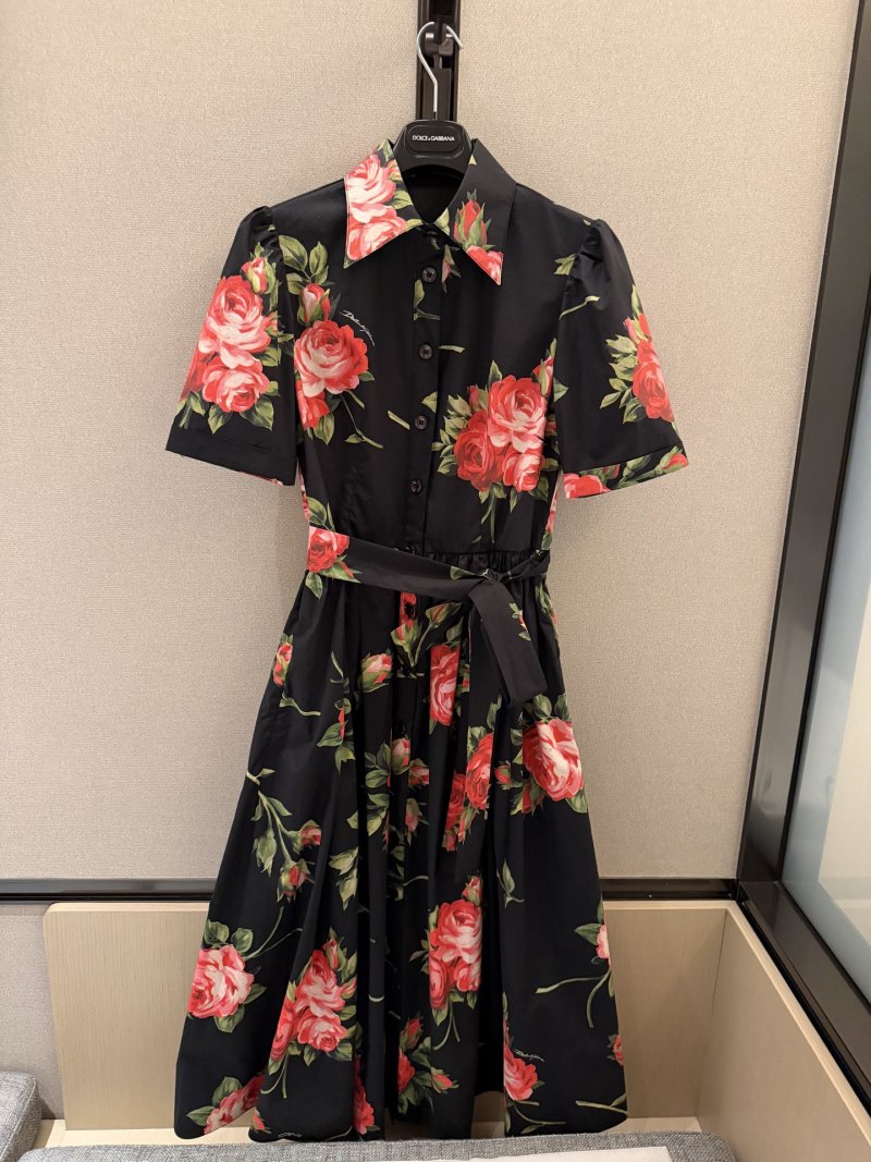 Повседневное платье с цветочным принтом Dolce & Gabbana