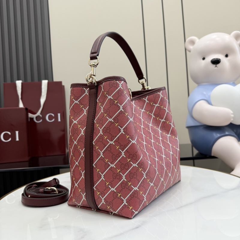 Сумка Gucci с принтом и ремнем
