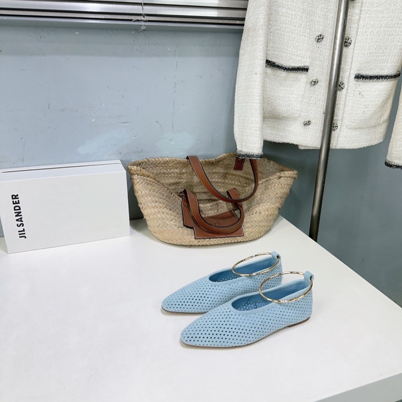 Женские туфли с металлическим кольцом Jil Sander