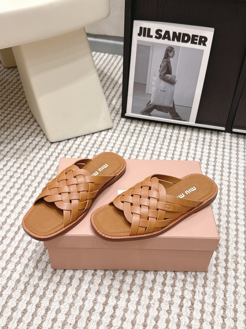 Miu Miu женские плетеные сандалии