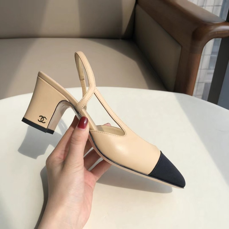 Женские туфли на квадратном каблуке Chanel