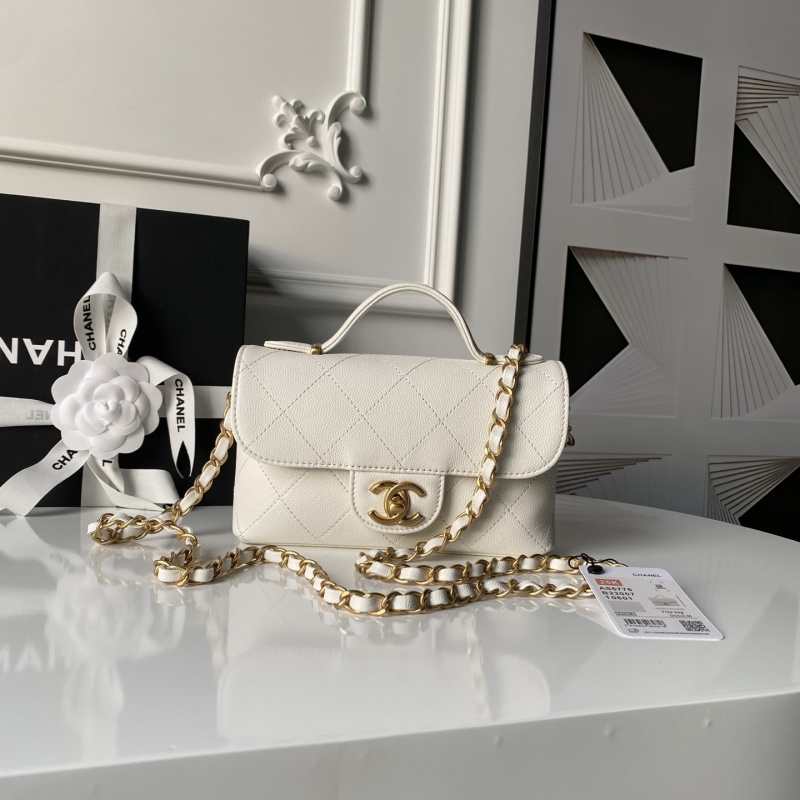 Женская сумка через плечо, белый цвет Chanel