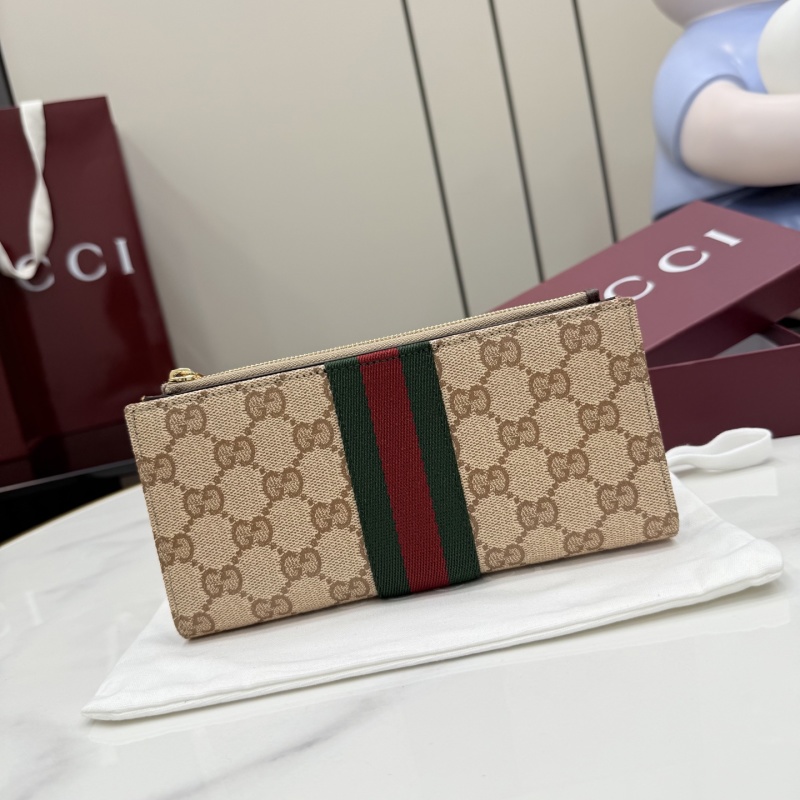 Портмоне Gucci с монограммой и полосой