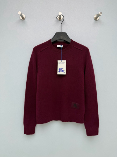 Свитер Burberry из шерсти, бордовый