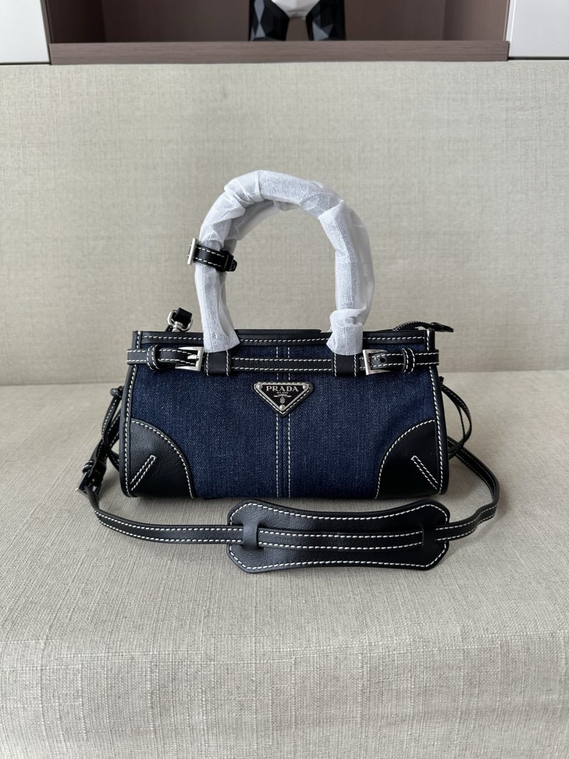 Сумка женская Prada Bonnie, деним и кожа