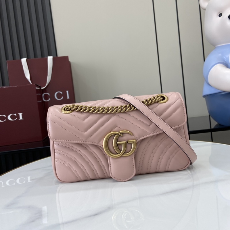 Сумка Gucci розовая с цепочкой