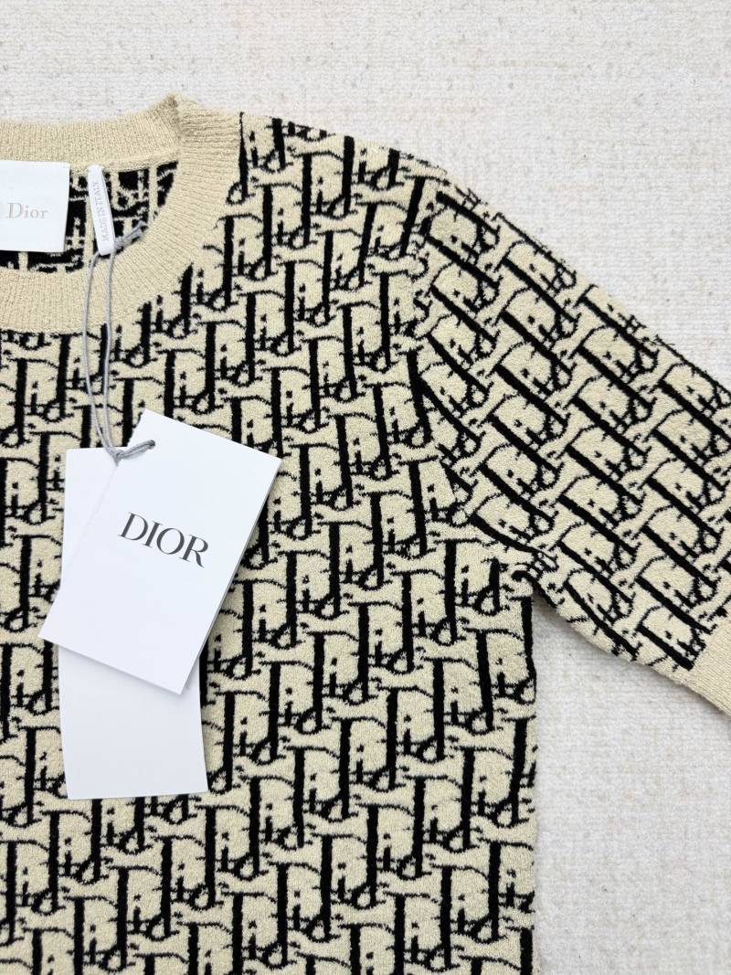 Трикотажный топ Dior с монограммой Oblique