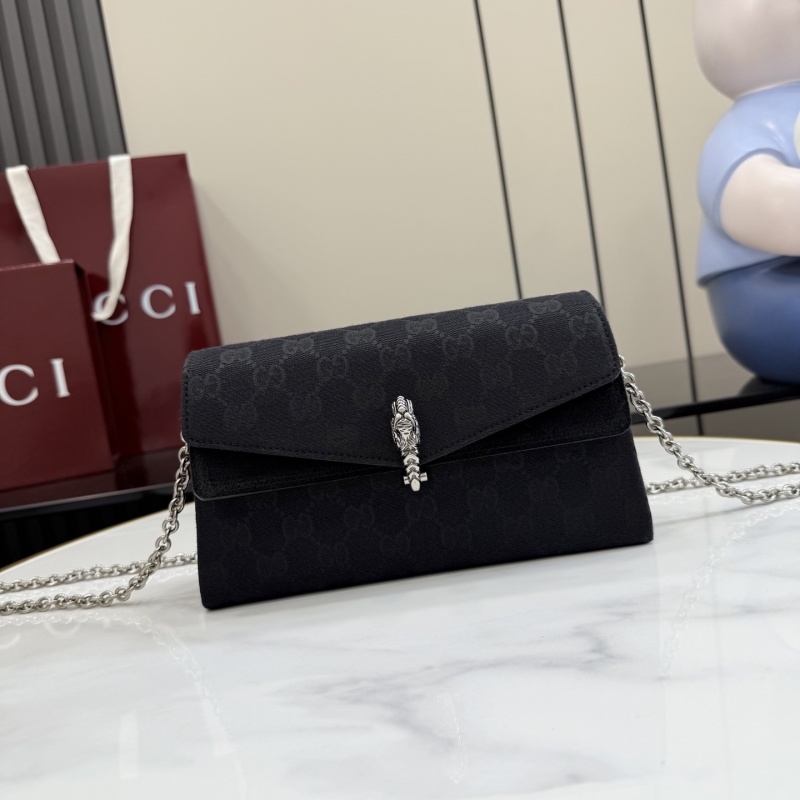 Портмоне Gucci с цепочкой и застёжкой-драконом