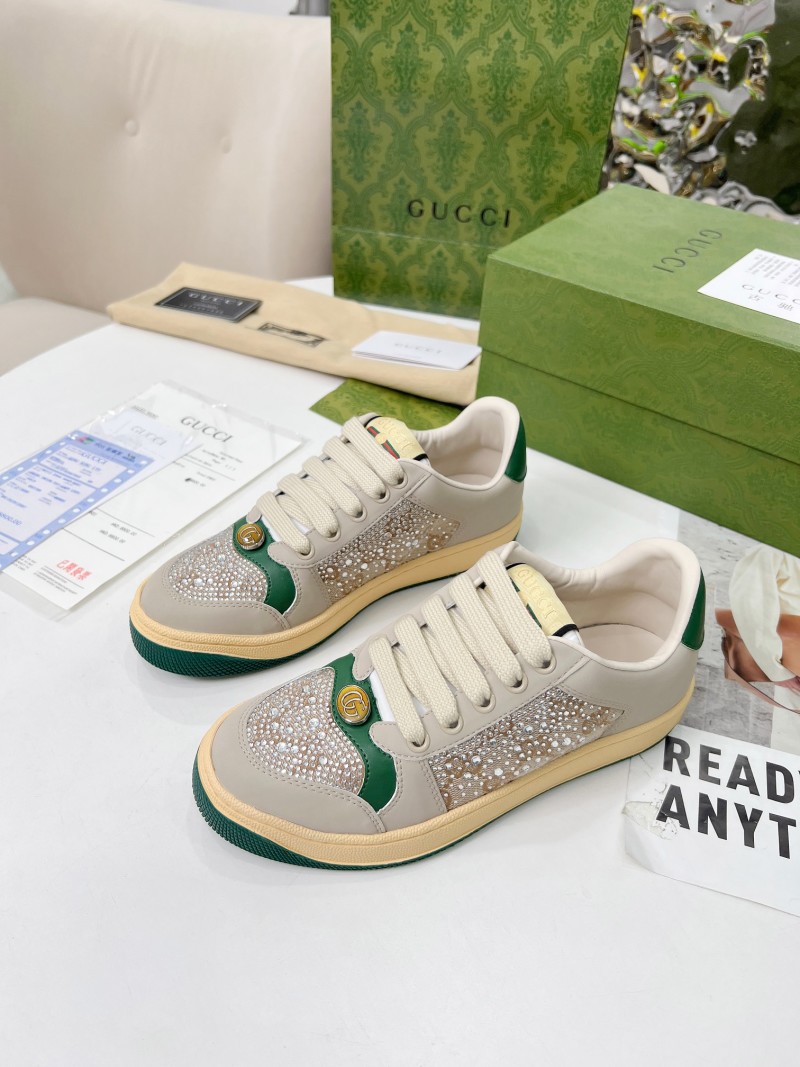 Гламурные кроссовки Gucci Screener