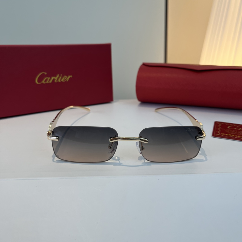Солнечные очки без оправы Cartier