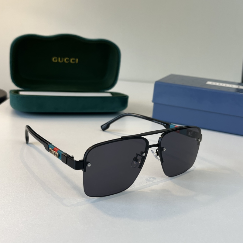 Классические солнцезащитные очки в стиле авиаторов Gucci