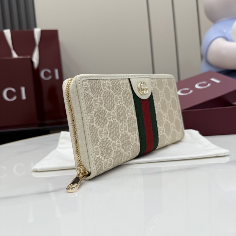 Портмоне Gucci с монограммой и молнией