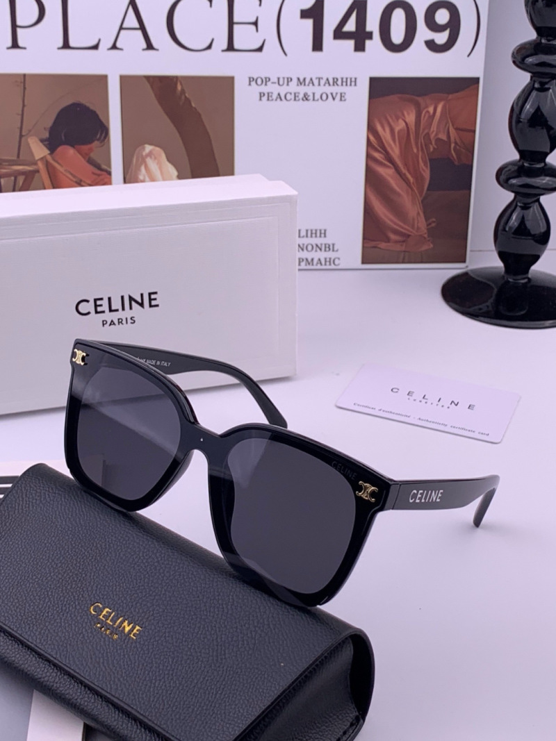 Солнцезащитные очки больших форм с логотипом Celine