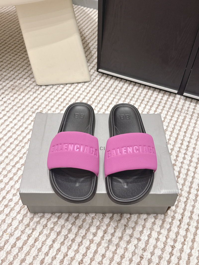 Босоножки Balenciaga с логотипом, розовые