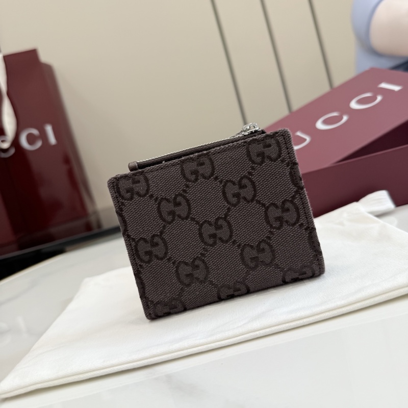 Кошелек Gucci с монограммой и молнией