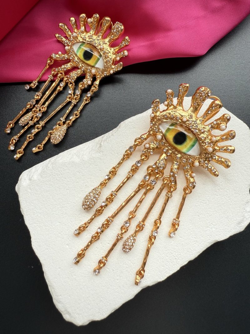 Серьги с глазом Schiaparelli