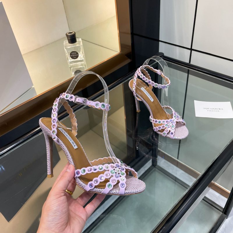 Женские туфли Aquazzura с декором из страз