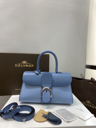 Сумка Delvaux Brillant голубая