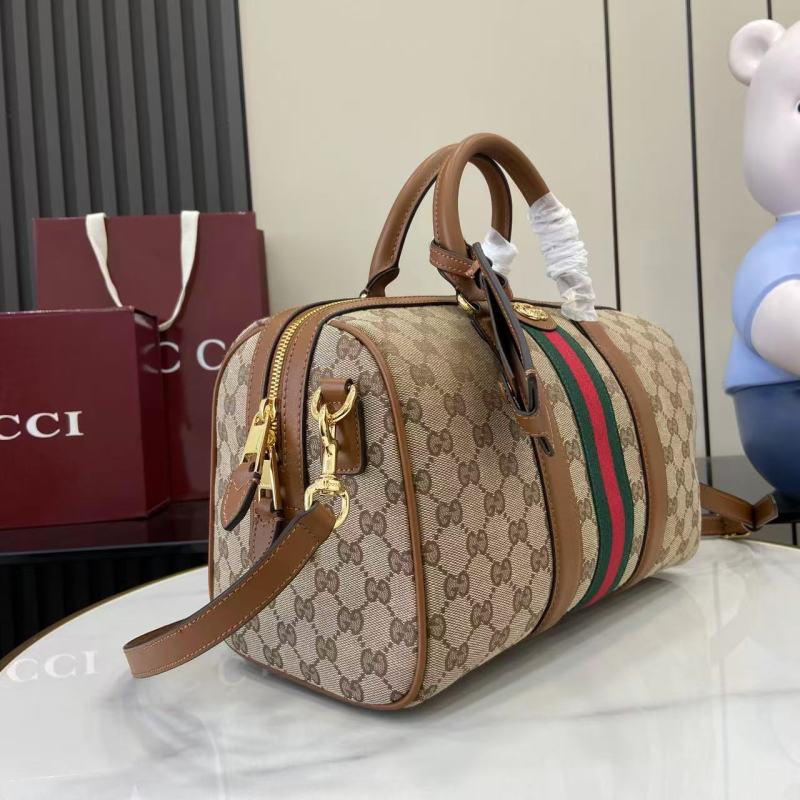 Сумка Gucci Speedy с монограммой и ремешком