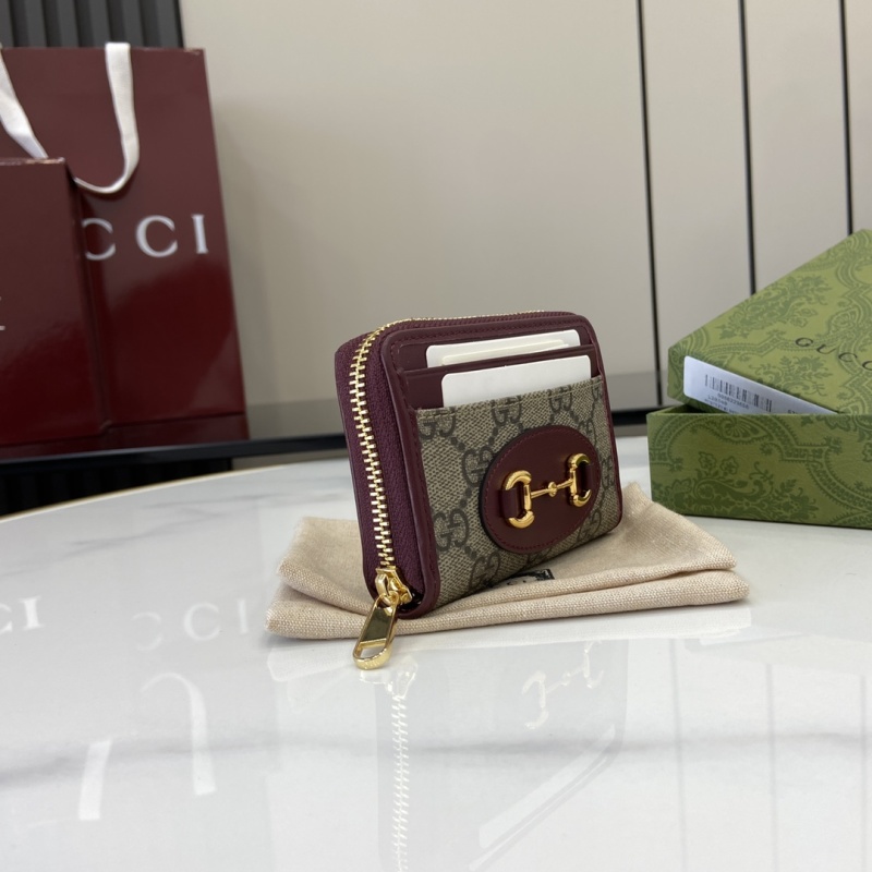 Портмоне Gucci с молнией и карманами