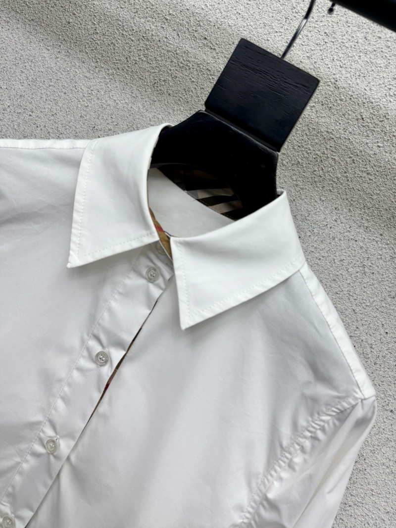 Белая рубашка с вышивкой Burberry