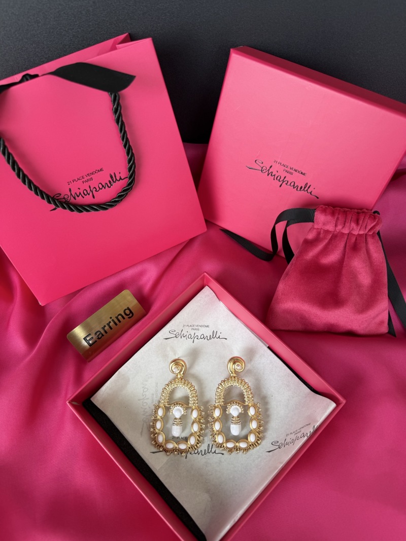 Серьги с жемчугом и кристаллами Schiaparelli