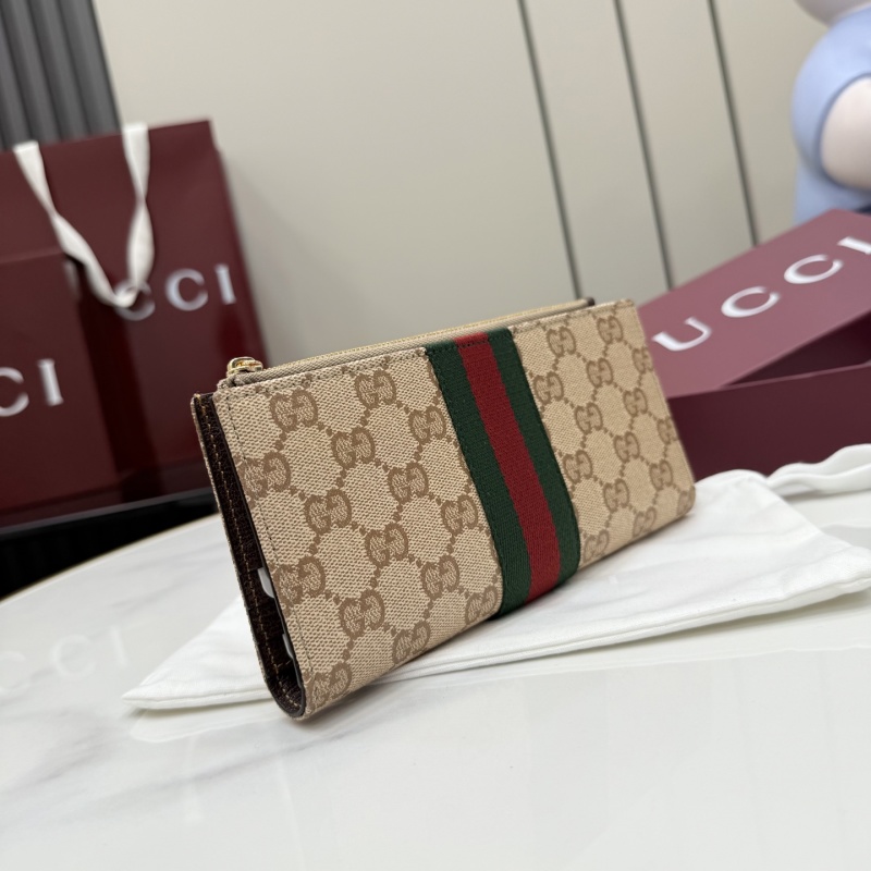 Портмоне Gucci с монограммой и полосой