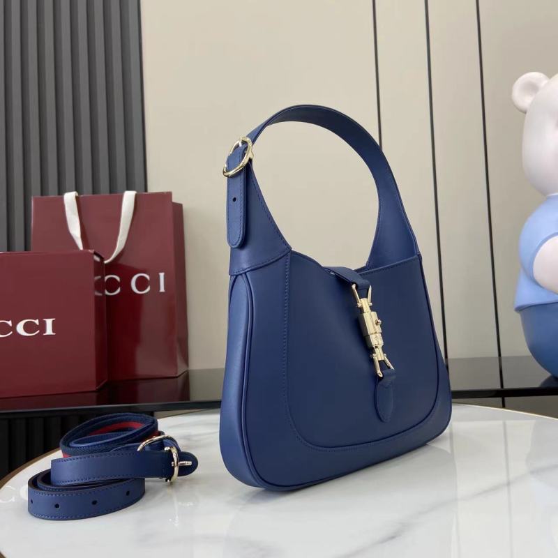 Сумка Gucci синяя с ремнем