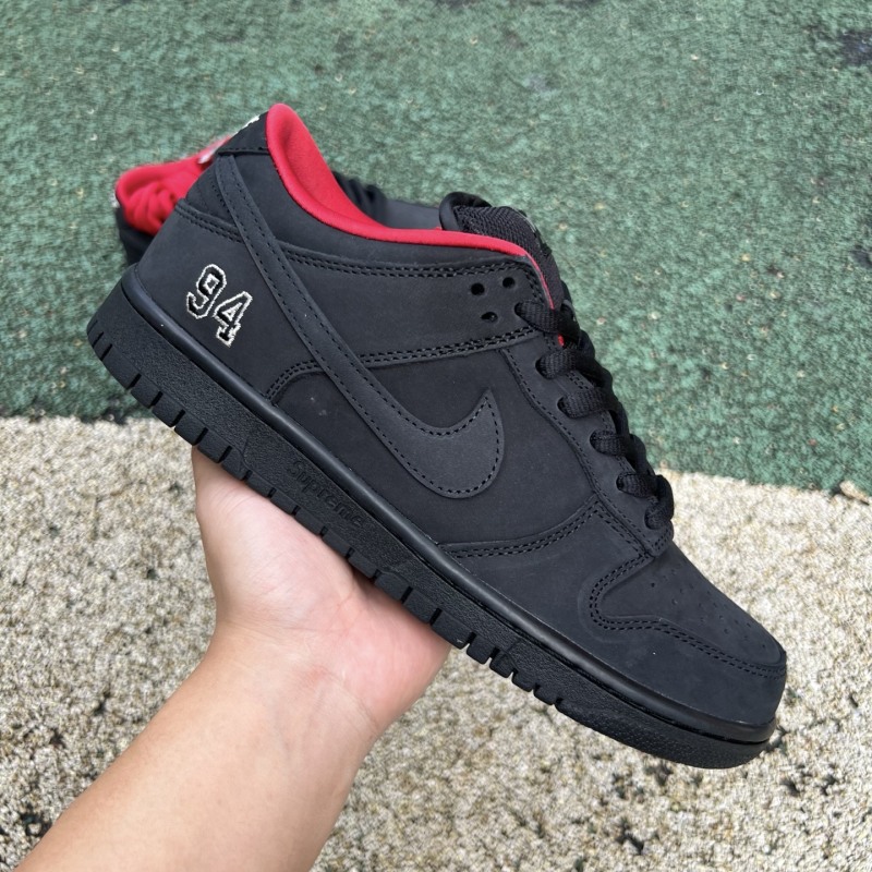 Кроссовки Nike x Supreme Dunk Low SB 94 Черные