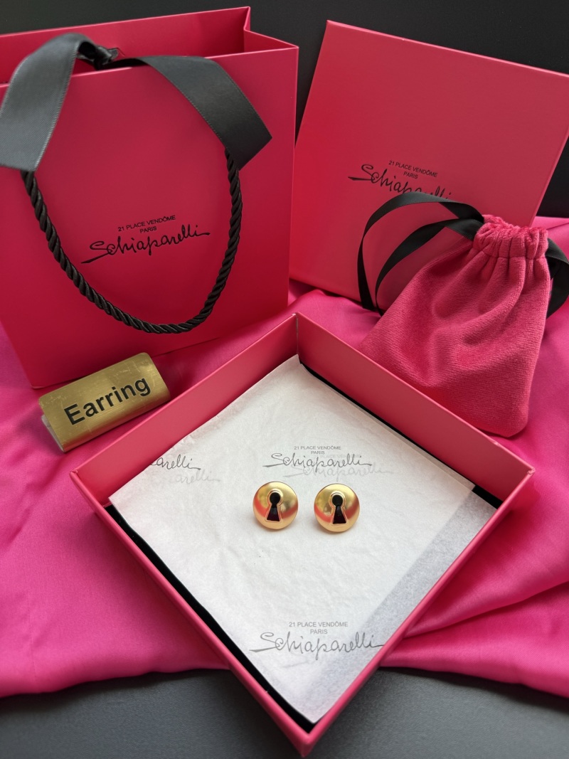 Серьги в форме ключевого отверстия Schiaparelli