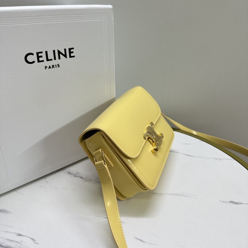 Сумка Celine Triomphe Mini жёлтая