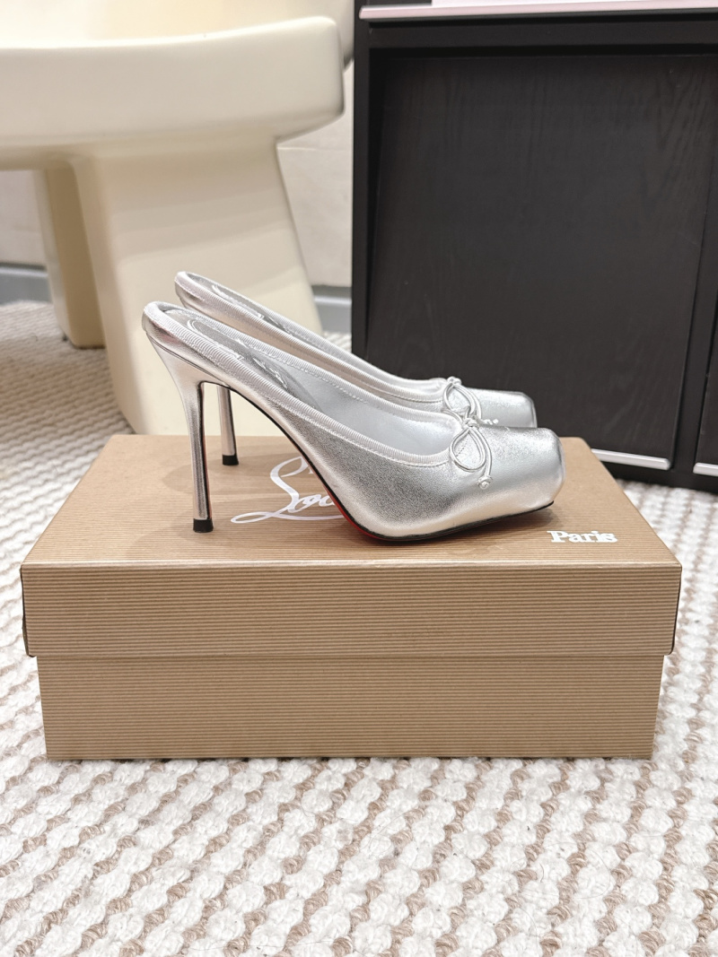 Туфли Christian Louboutin Follies Strass с бантом