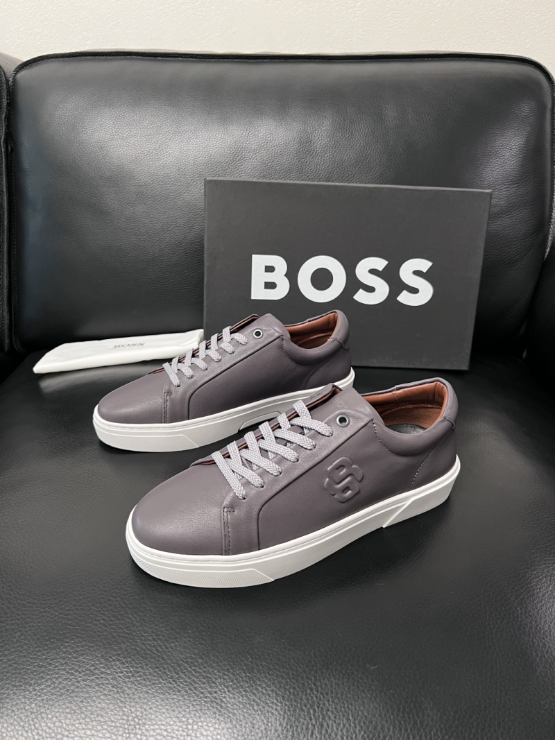Мужские кожаные кроссовки BOSS