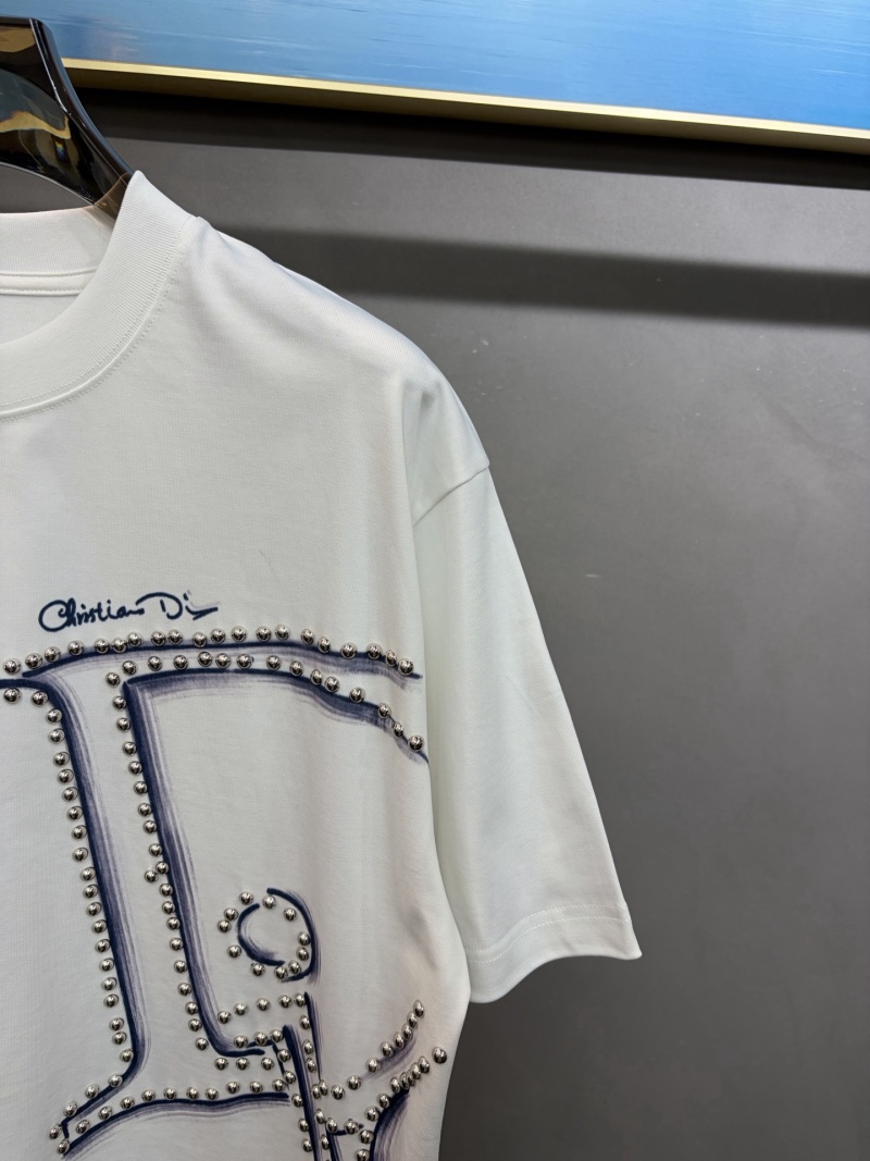 Футболка мужская белая с принтом Dior