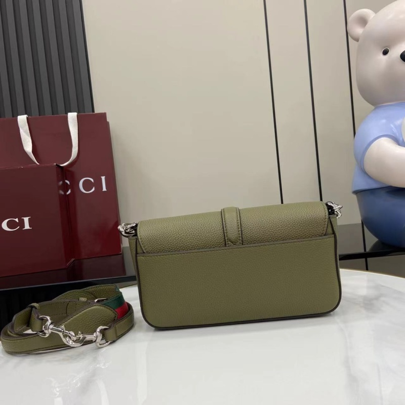 Сумка Gucci зеленая с ремнем