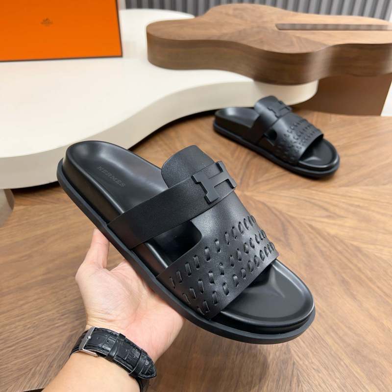 Мужские шлёпанцы Hermes Hermès