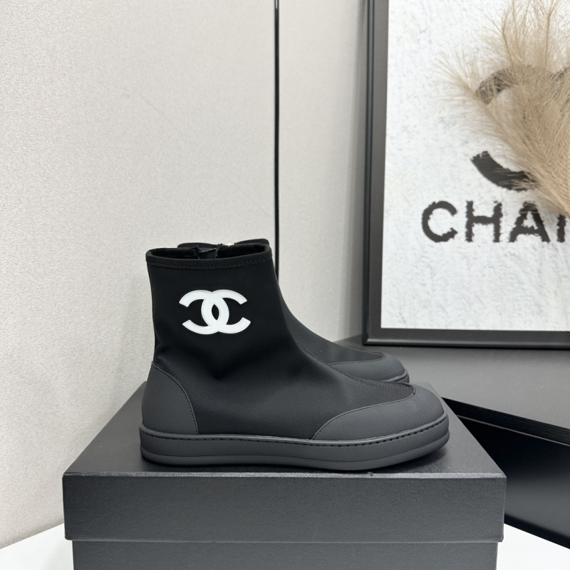 Женские черные ботильоны Chanel