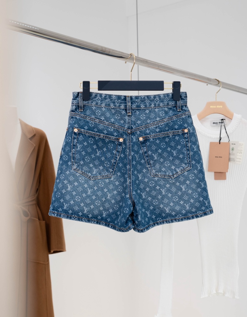 Джинсовая юбка Louis Vuitton с монограммой