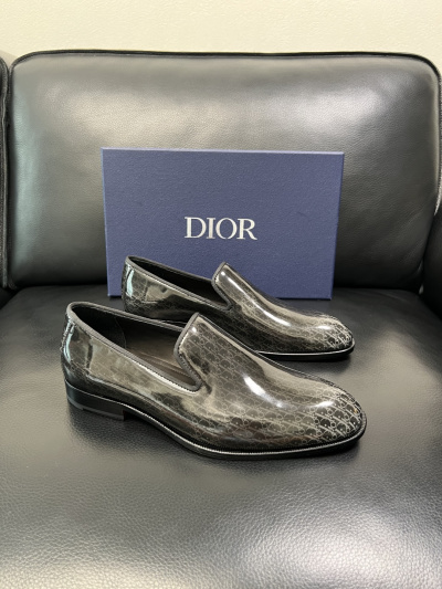 Мужские кожаные мокасины Dior