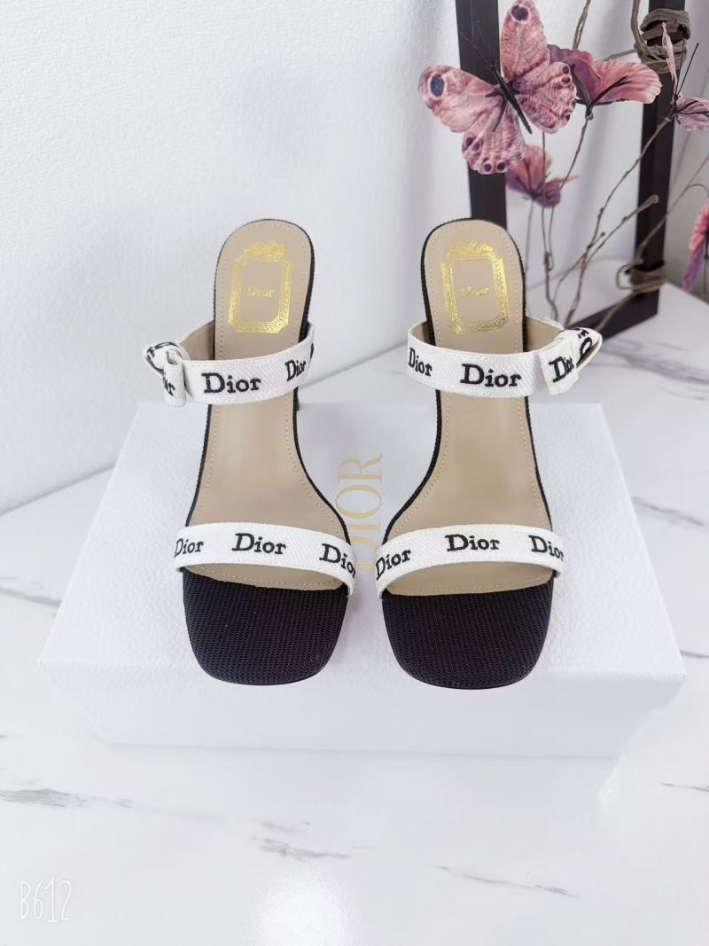 Женские сабо с принтом Dior