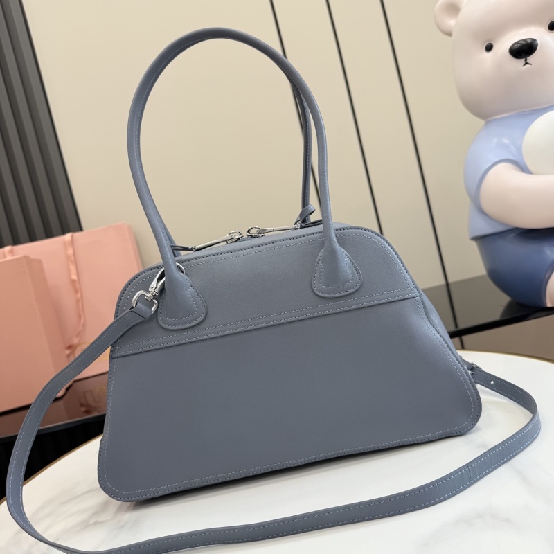 Сумка Miu Miu серая с логотипом