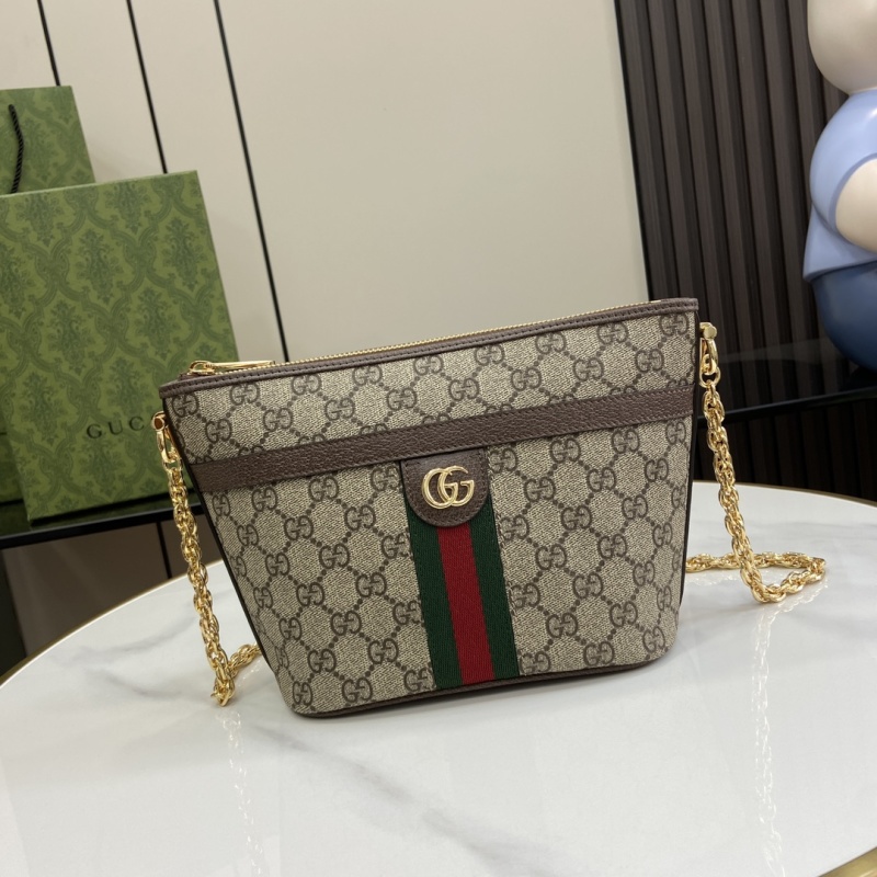 Сумка Gucci с цепочкой и принтом GG