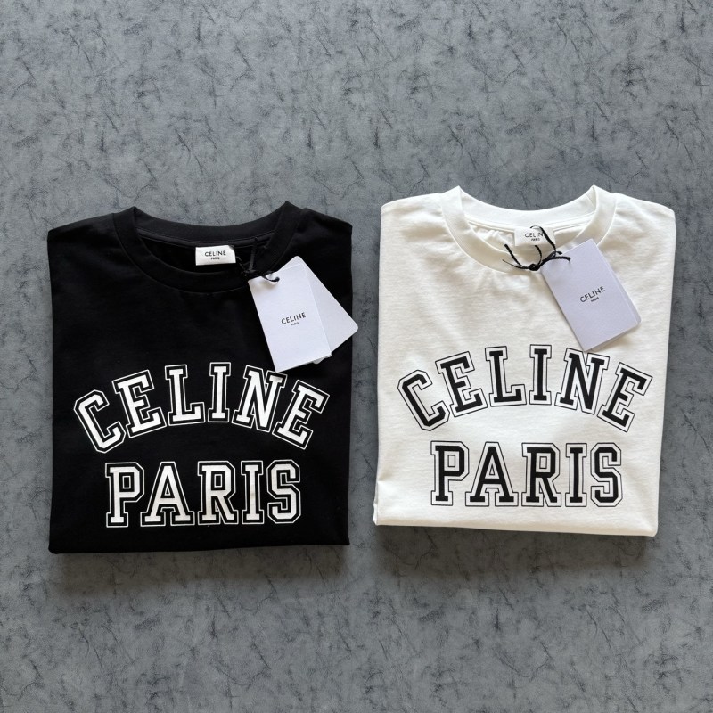 Футболка Celine с надписью PARIS