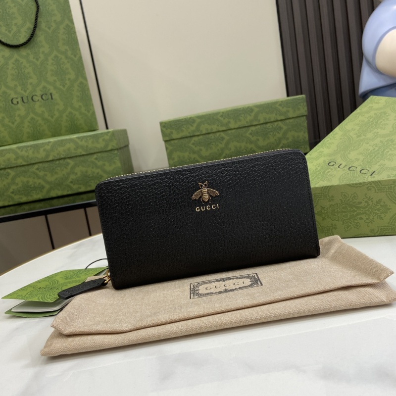 Портмоне Gucci с золотым пчелиным логотипом
