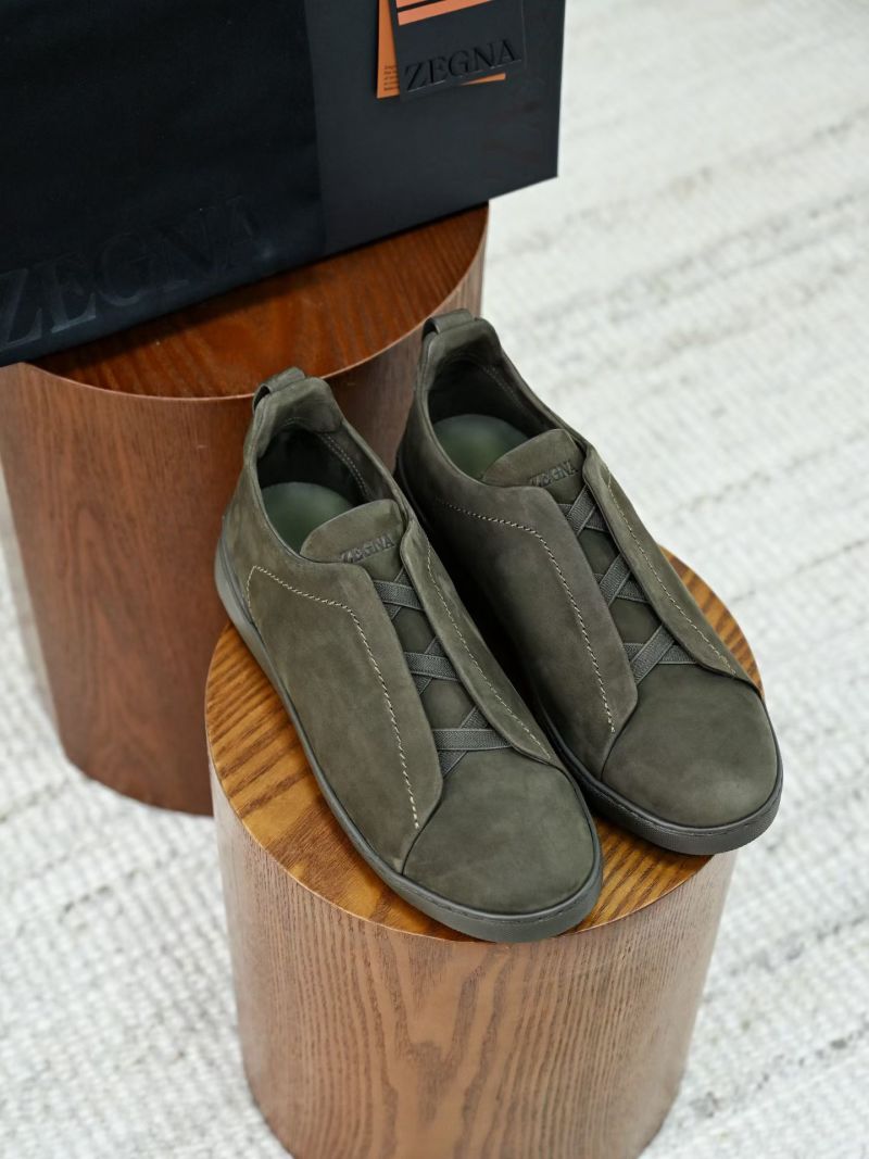 Мужские замшевые кроссовки Zegna