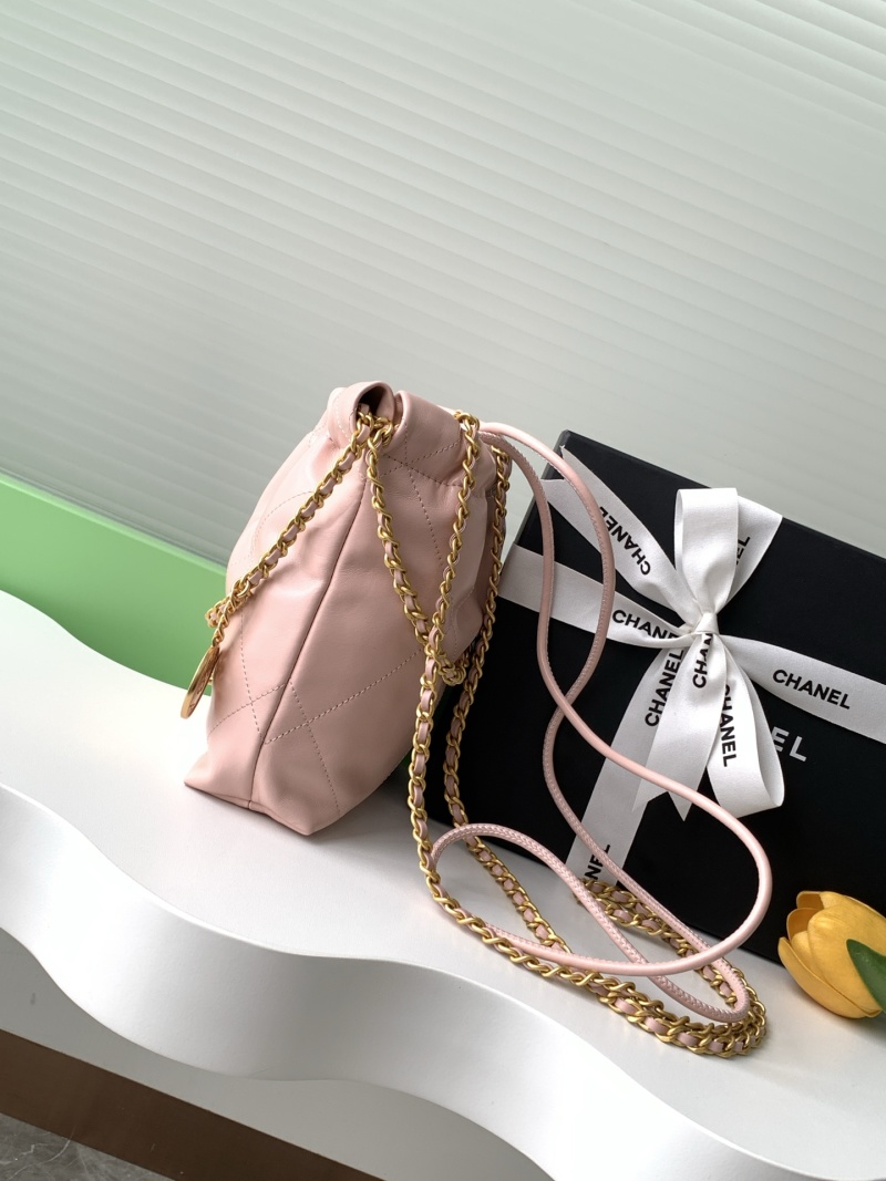 Мини-сумка розовая через плечо Chanel