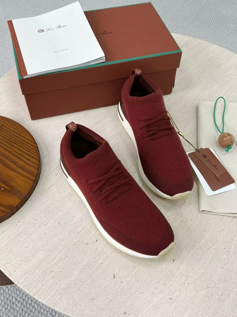 Слипоны Loro Piana красные