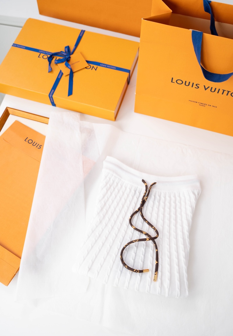 Женская вязаная юбка с кулиской Louis Vuitton