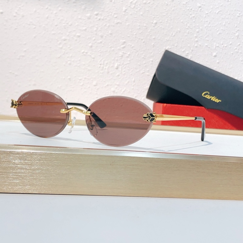 Солнцезащитные очки Cartier CT0561O с розовыми линзами