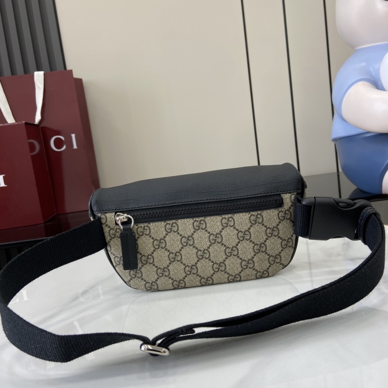 Поясная сумка Gucci бежевый с принтом